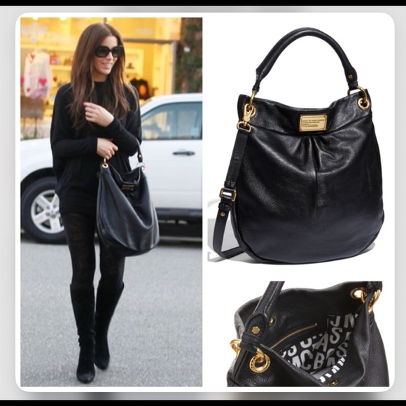 marc jacobs leather hobo bag